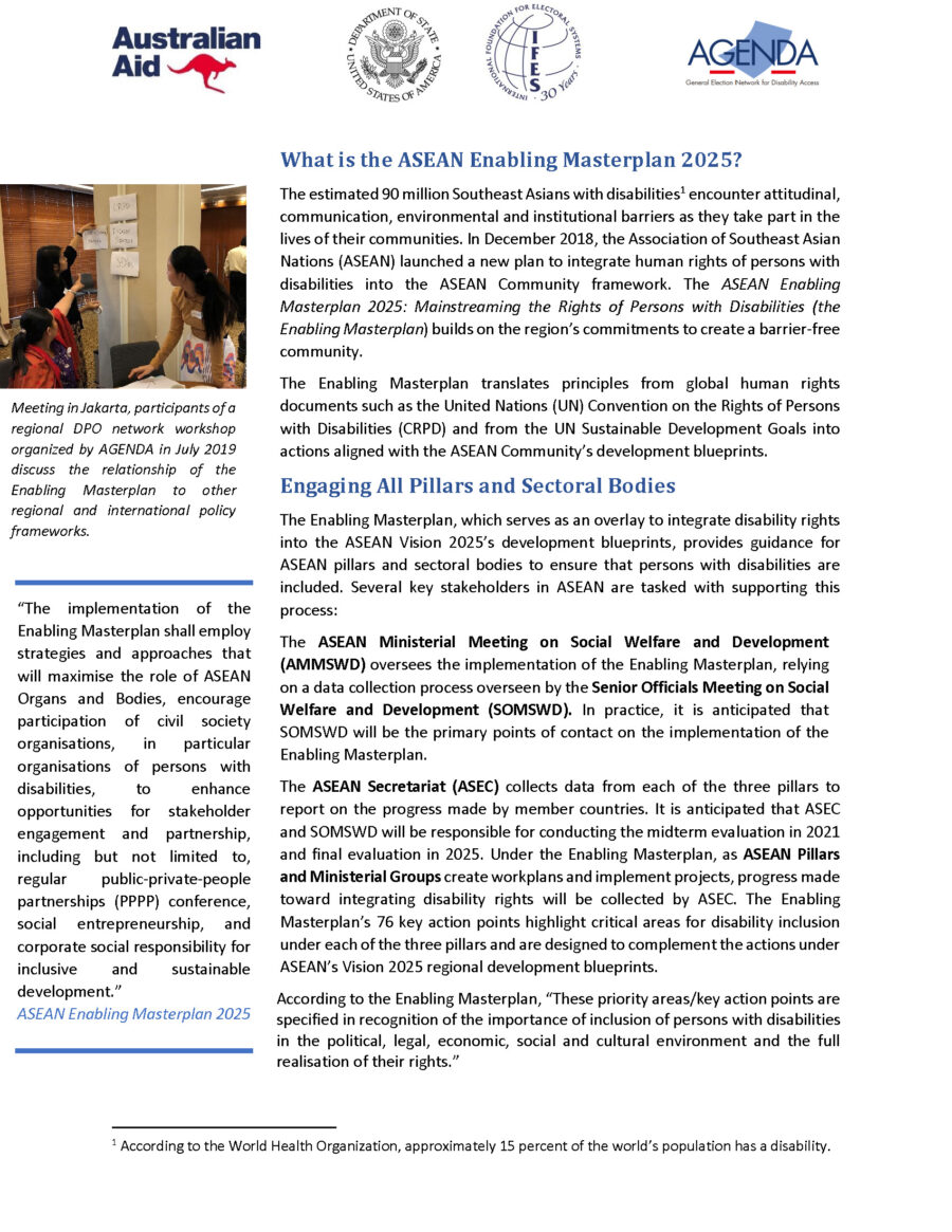 Masterplan Factsheet: ASEAN 2020